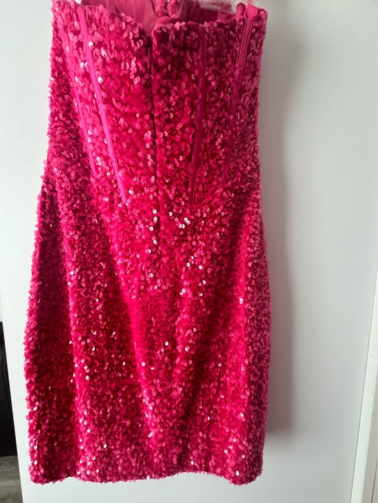Portia and Scarlett Dresses & Skirts - PORTIA&SCARLETT Hot Pink Sequin Strapless Party Dress
